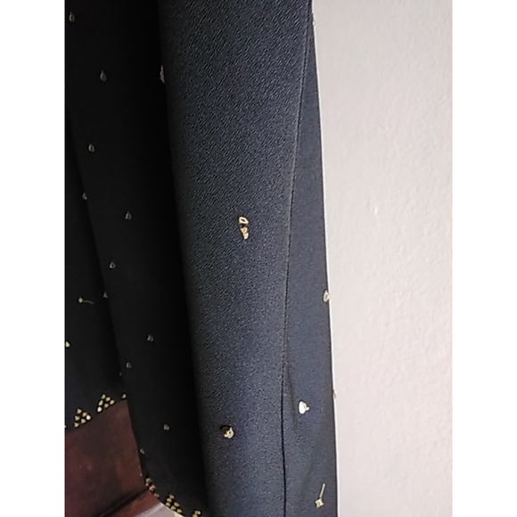 Free People Soho Studded Sleeveless Mini Dress Black w/ Gold Embellished Sz 6 - Picture 11 of 13